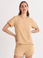 T-SHIRT LISA FLOW C/ DETALHE DE VIÉS