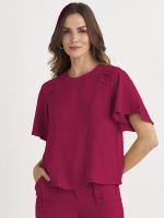 BLUSA TEXTURE OMBRO A OMBRO C/ CANALETA