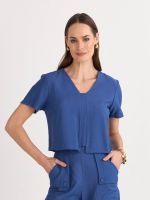 T-SHIRT SLUB CANNES C/ DET. RECORTE FRENTE