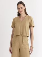 T-SHIRT SLUB CANNES C/ DET. RECORTE FRENTE