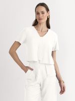 T-SHIRT SLUB CANNES C/ DET. RECORTE FRENTE