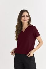 T-SHIRT MALHA BÁSICA DECOTE V