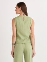 BLUSA CAVA VERÃO C/ NERVURAS LATERAIS
