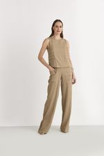 BLUSA CAVA VERÃO C/ NERVURAS LATERAIS