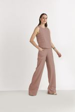 BLUSA CAVA VERÃO C/ NERVURAS LATERAIS
