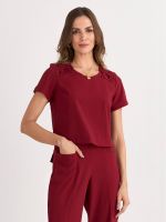 T-SHIRT CROPPED ALFAIATARIA C/ DET DE VIÉS
