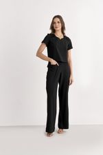 T-SHIRT CROPPED ALFAIATARIA C/ DET DE VIÉS