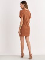 T-DRESS LISO CUPRO C/ BOLSOS FRENTE