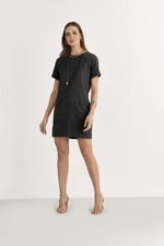 T-DRESS LISO CUPRO C/ BOLSOS FRENTE