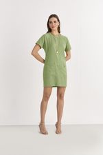 T-DRESS LISO CUPRO C/ BOLSOS FRENTE