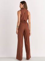 MACACÃO TWILL C/ BOLSOS FRENTE E CINTO