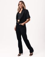 CALÇA PERNA RETA BLACK C/ BOLSOS FRENTE
