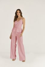 PEPLUM EM LINHO C/ BOTÕES COSTA