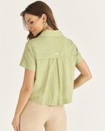CAMISA VOIL MELANGE C/ BORDADO GOLA