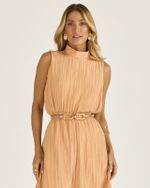 BLUSA CAVA VERÃO PLISSÉ SATIN