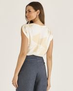 T-SHIRT DE MALHA DAISY C/ EST LOCAL FRENTE