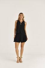 BLUSA CAVA VERÃO EM CREPE C/ VAZADO FRENTE