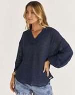 BLUSA MANGA LONGA TRANSPARÊNCIA TIGER