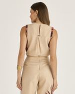 BLUSA CAVA VERÃO FOLHAGEM ANA