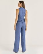 CALÇA LISTRA TWILL COLOR C/ ELÁSTICO