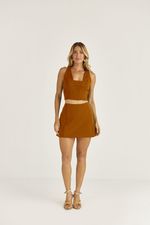 SHORT SAIA ALFAIATARIA ELASTIC C/ VIVO