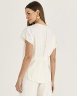 BLUSA AMPLA LISTRA METALLIC GOLD
