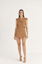 BLAZER CROPPED ALFAIATARIA ELASTIC