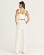 CALÇA SATIN C/ CORDÃO DE STRASS