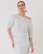 BLUSA MALHA DELMAR OMBRO A OMBRO