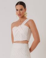 TOP MALHA GEOMETRIC C/ TORÇÃO