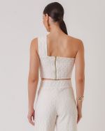 TOP MALHA GEOMETRIC C/ TORÇÃO