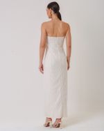 VESTIDO LONGUETE TOMARA QUE CAIA MALHA GEOMETRIC