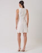 VESTIDO CURTO MALHA GEOMETRICA C/ NESGAS