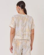 T-SHIRT CROPPED NIGHT FOIL