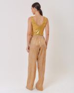CALÇA ANIMAL PRINT OURO