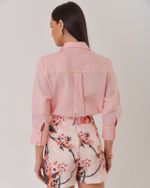 CAMISA EM LINHO C/ BOLSOS FRENTE