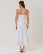 VESTIDO TOMARA QUE CAIA FLORAL 3D