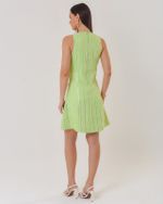 VESTIDO CURTO LISTRA BORBADO LIZ