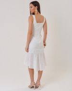 VESTIDO MIDI MOULET LAISE BORDADA CORDONÊ