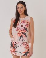 BLUSA CAVA VERÃO FLORAL RESORT