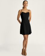 VESTIDO CURTO ALFAIATARIA C/ ALÇA FINA