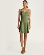 VESTIDO CURTO ALFAIATARIA C/ ALÇA FINA