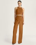 CALÇA LINEN C/ DET. DE NERVURA