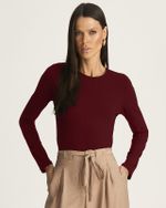 BLUSA MALHA RIBANA MANGA LONGA