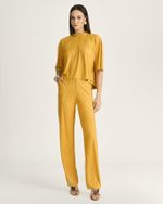CALÇA MALHA RIB SUEDE C/ ELÁSTICO