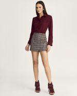 SHORT SAIA MALHA XADREZ