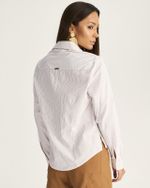 CAMISA MANGA LONGA LISTRA LUREX PRATA