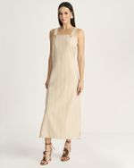 VESTIDO LONGUETE MAHINI STRIPE C/ FENDA