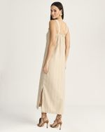 VESTIDO LONGUETE MAHINI STRIPE C/ FENDA