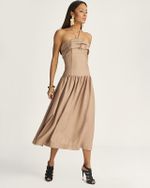 VESTIDO LONGUETE ARUBA C/ DOBRÃO BUSTO